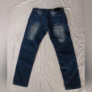 VGB Vintage Genes Black Men's Dark Blue Skinny Jeans Size W32 L30